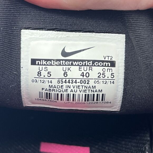 Nike Lunarglide 6 Women’s 8.5 Black Green Pink Running Shoe 654434-002 - Picture 14 of 14